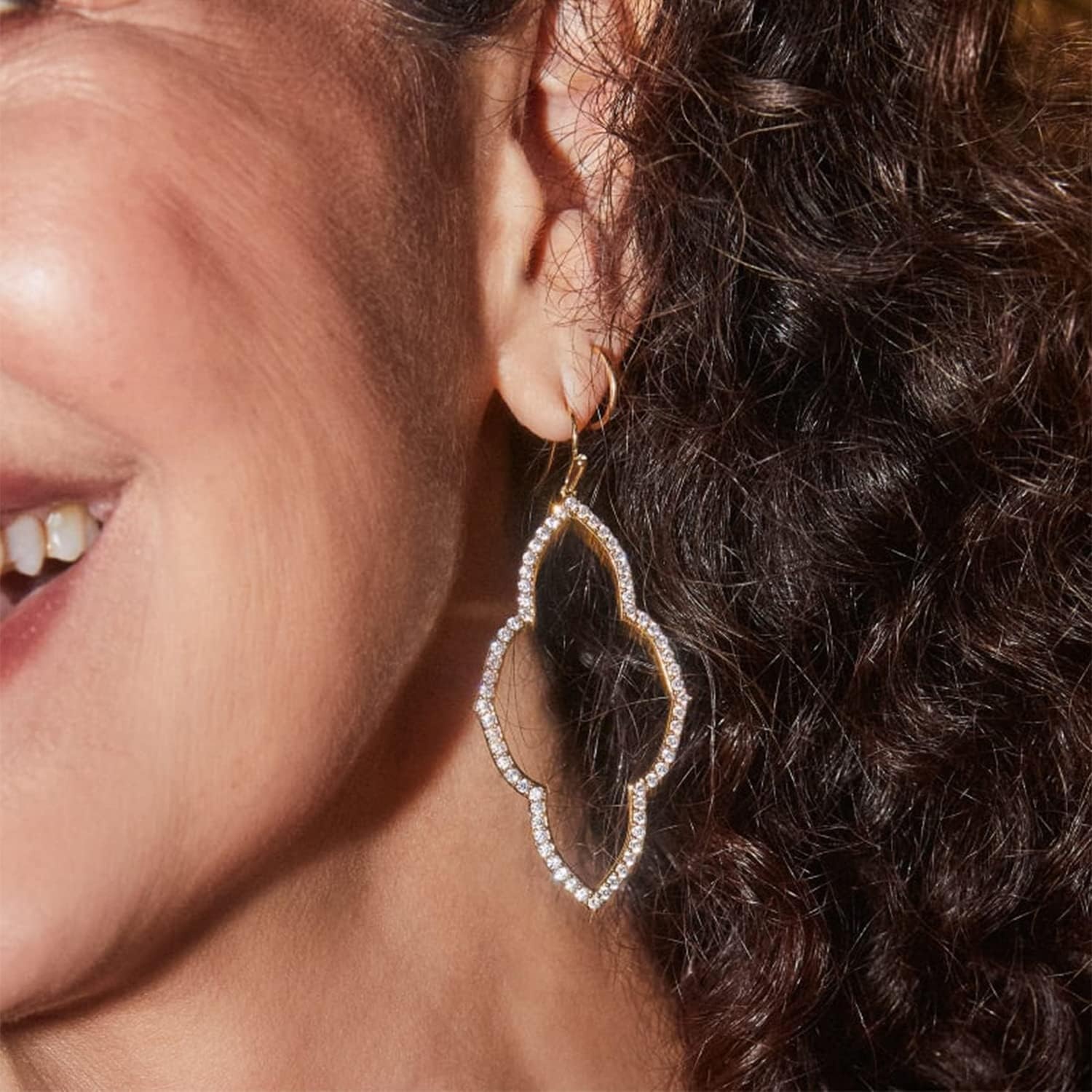 image:imageKendra Scott Abbie Small Open Frame Earring Fashion Jewelry for WomenGOLD