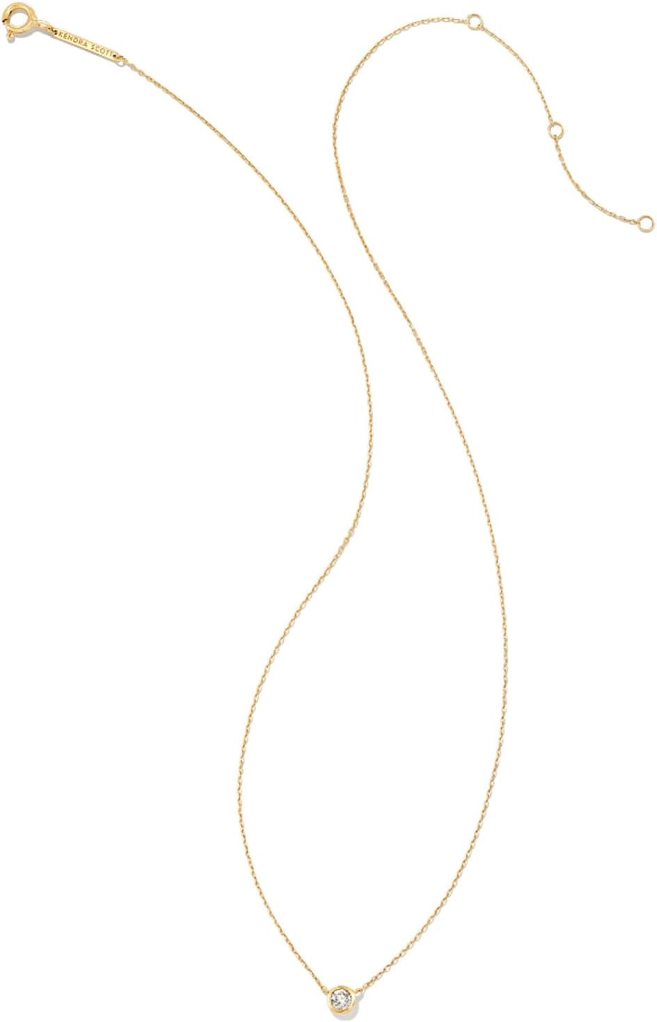 image:imageKendra Scott Audrey Pendant Necklace 15C 18k Yellow Gold White Diamond