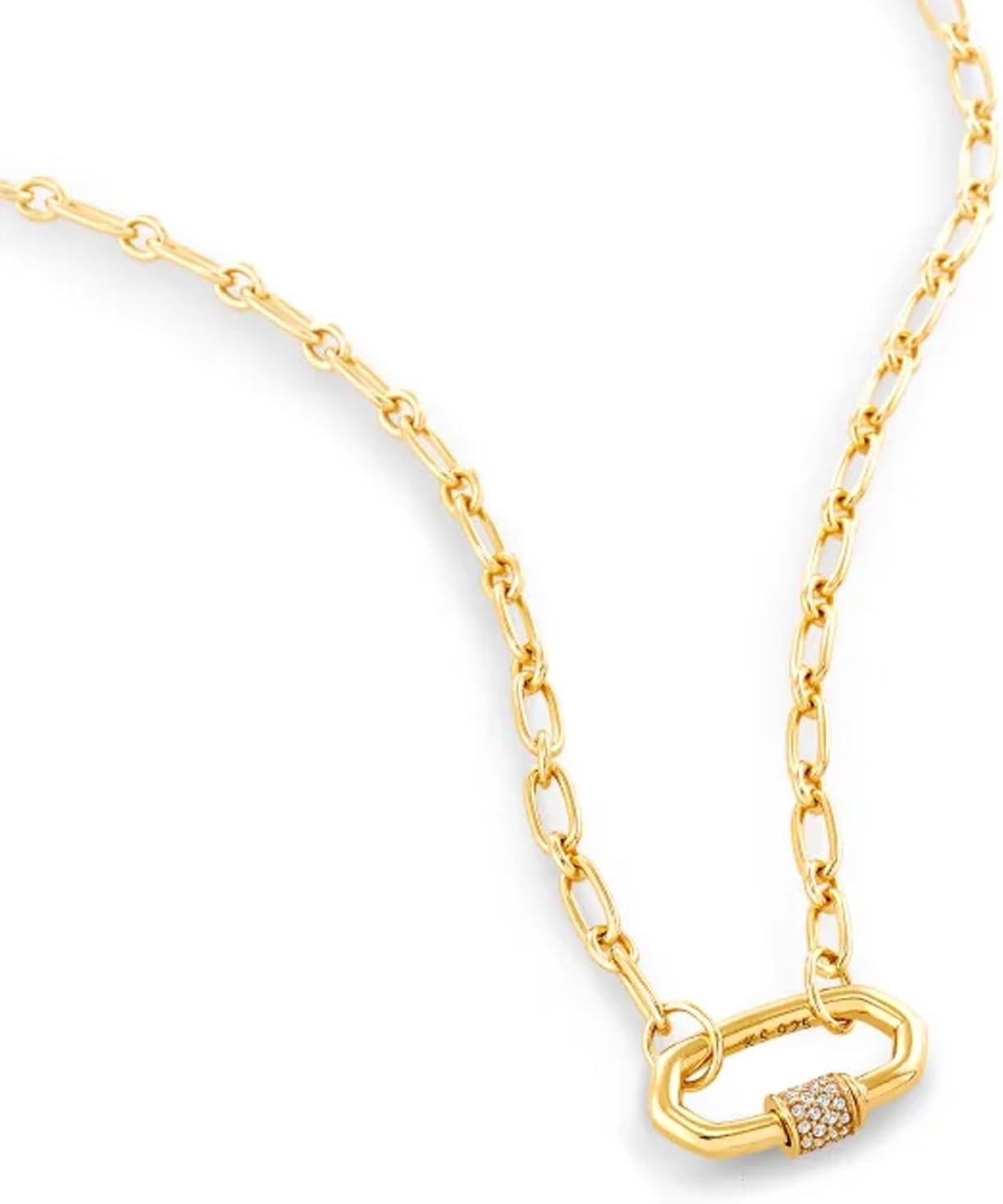 image:imageKendra Scott Bristol Link Necklace 18K Gold Vermeil DemiFine Jewelry for Women White Sapphire