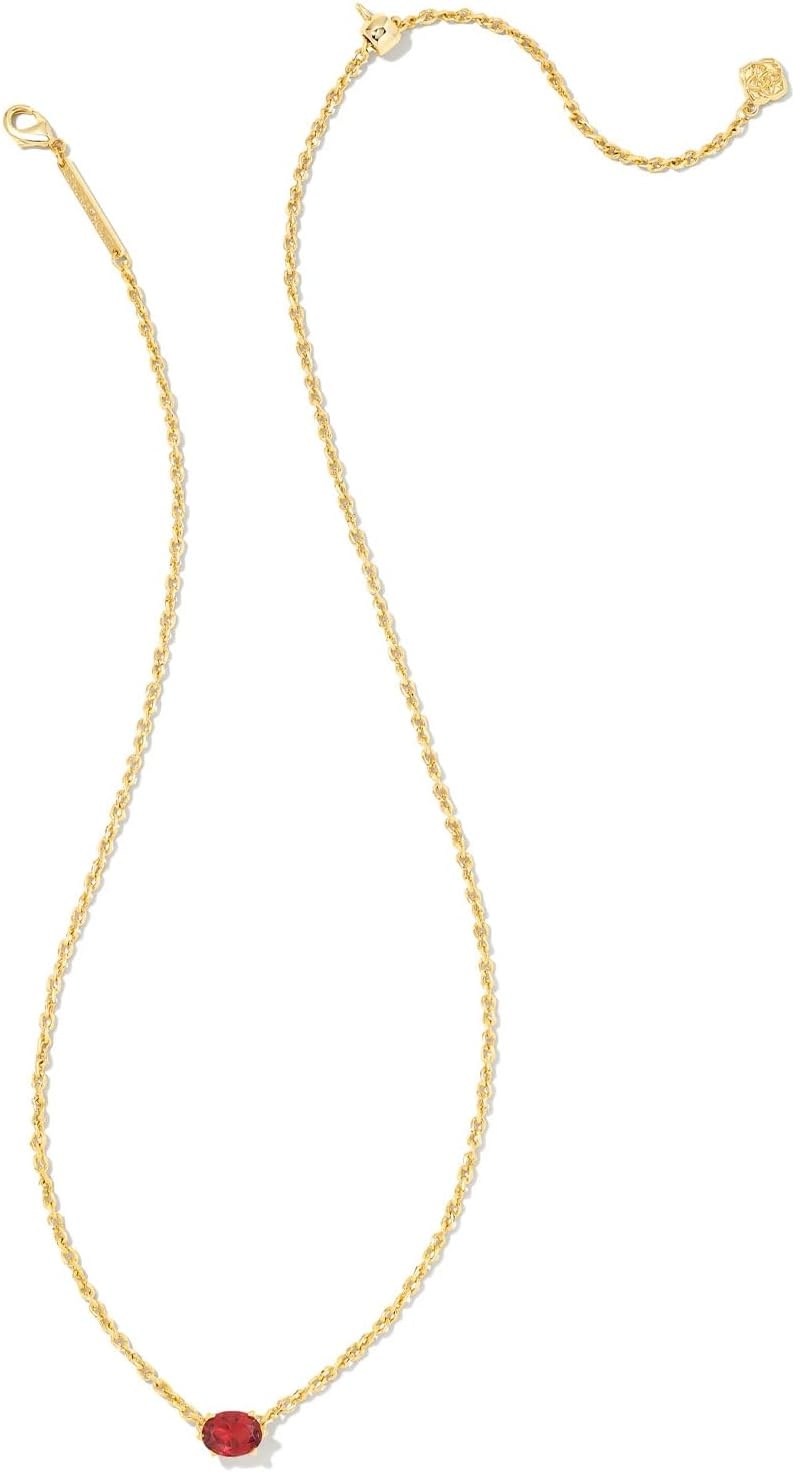 image:imageKendra Scott Cailin Pendant Necklace Fashion Jewelry for WomenGOLD BURGUNDY CRYSTAL