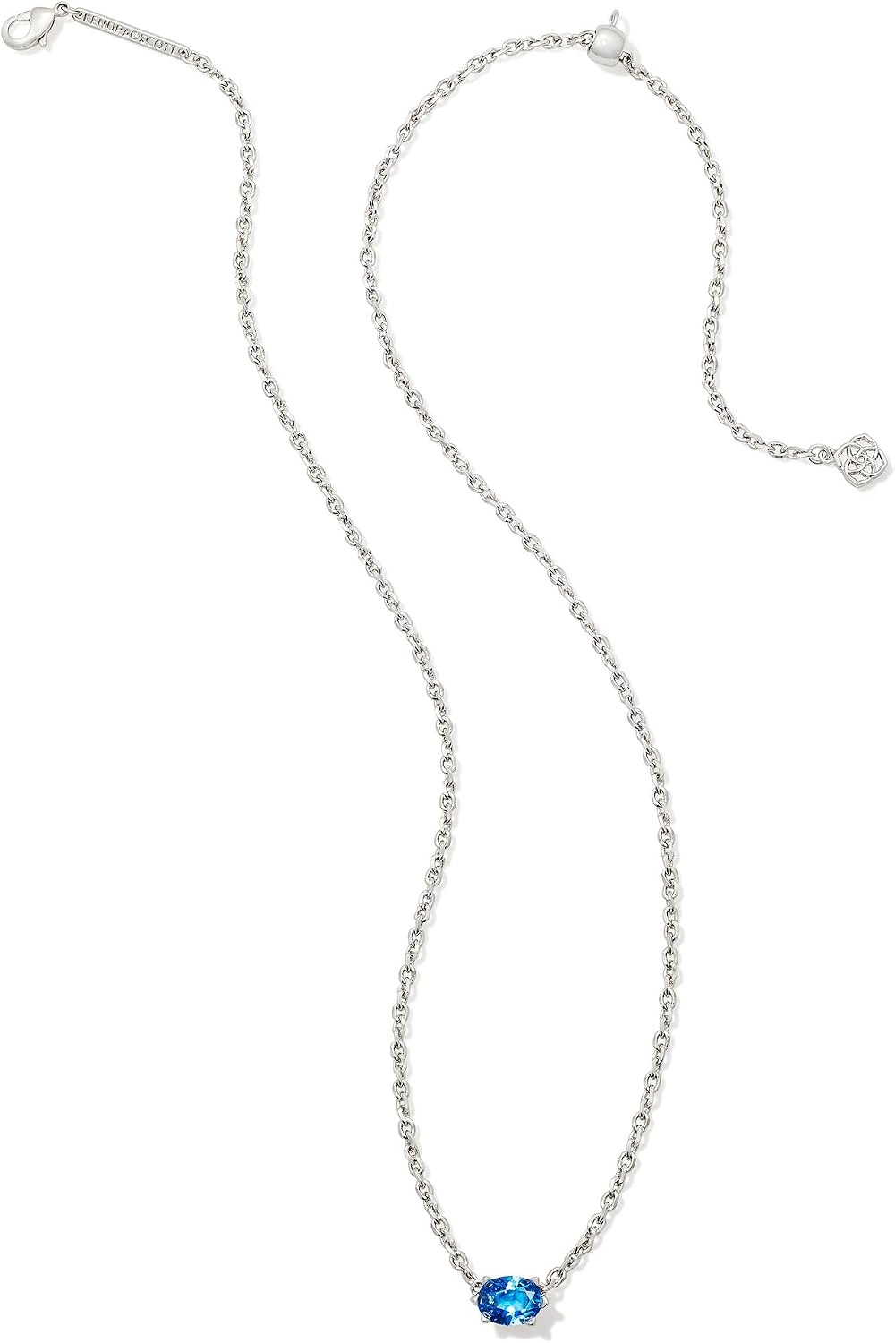 image:imageKendra Scott Cailin Pendant Necklace Fashion Jewelry for WomenRHODIUM COBALT BLUE CRYSTAL