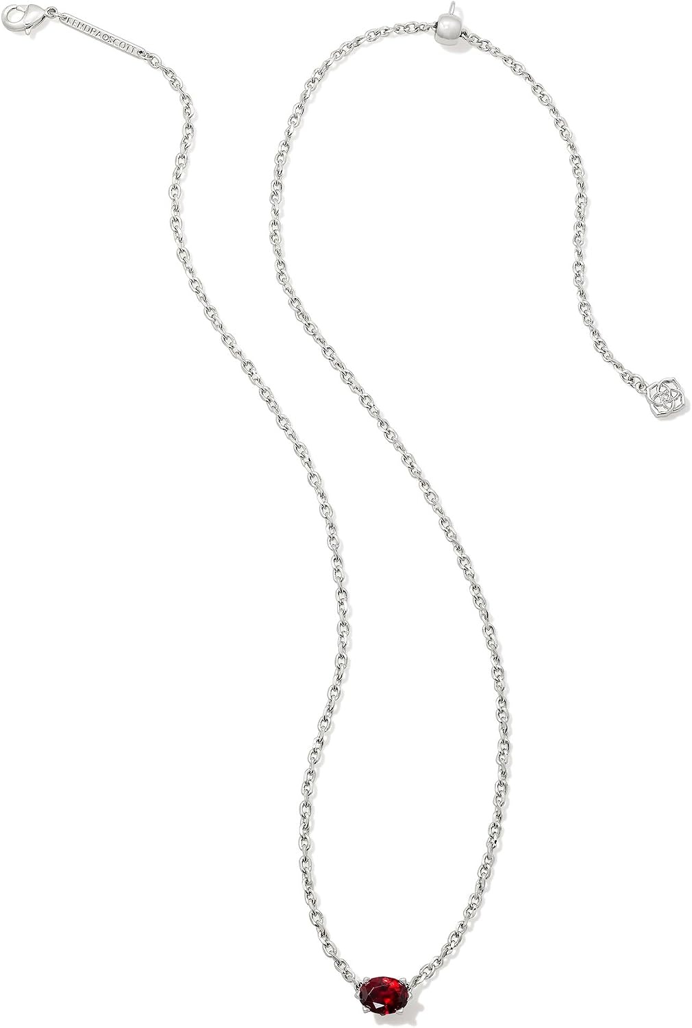 image:imageKendra Scott Cailin Pendant Necklace Fashion Jewelry for WomenRHODIUM RED CRYSTAL