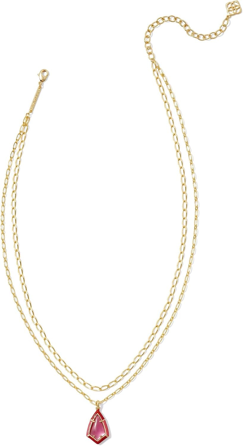 image:imageKendra Scott Camry Enamel Framed Mlt Necklace Fashion Jewelry for WomenGOLD AZALEA ILLUSION