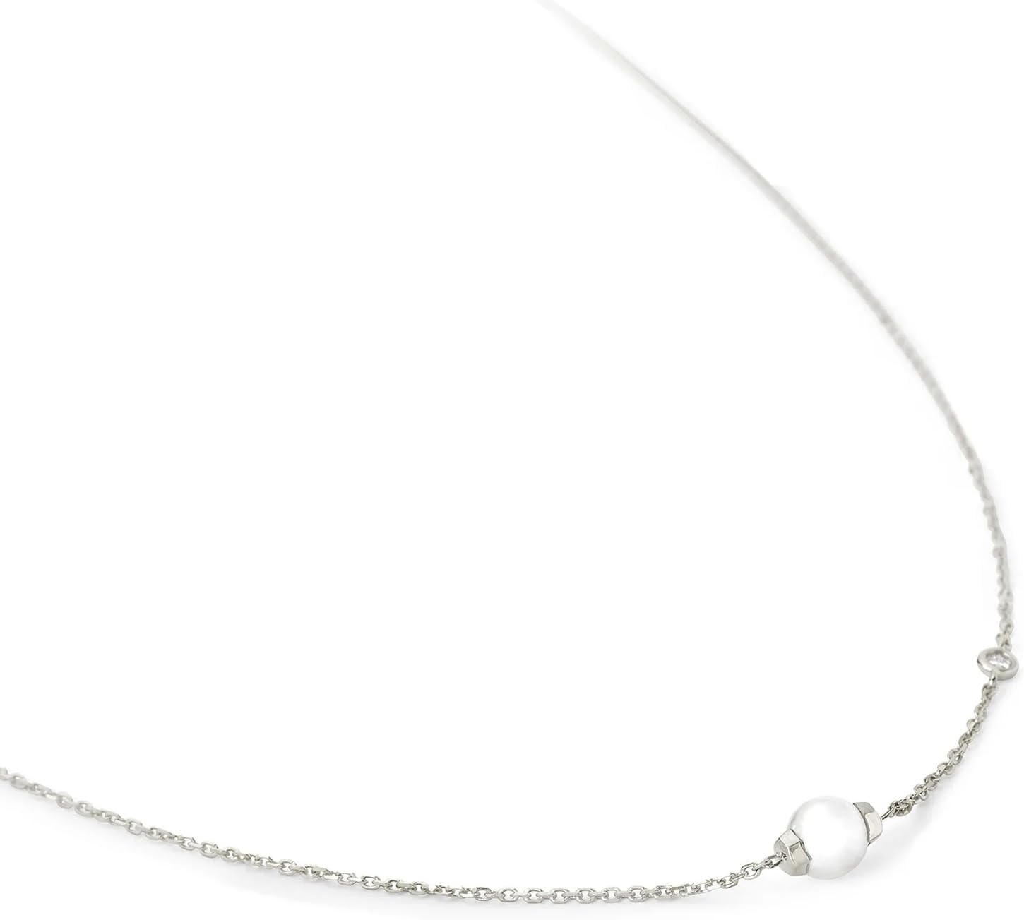 image:imageKendra Scott Cathleen 18k Gold Short Pendant Necklace Fine Jewelry for Women18K WHITE GOLD WHITE PEARL
