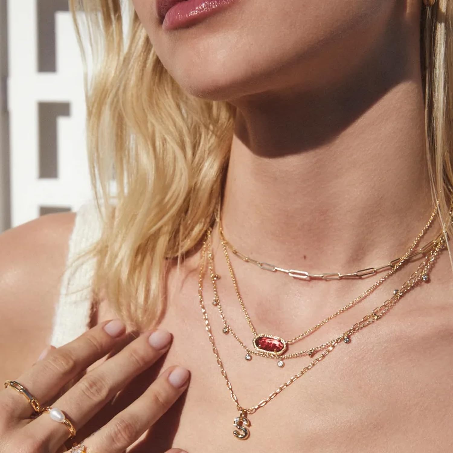 image:imageKendra Scott Courtney Paperclip Necklace Fashion Jewelry for WomenGOLD
