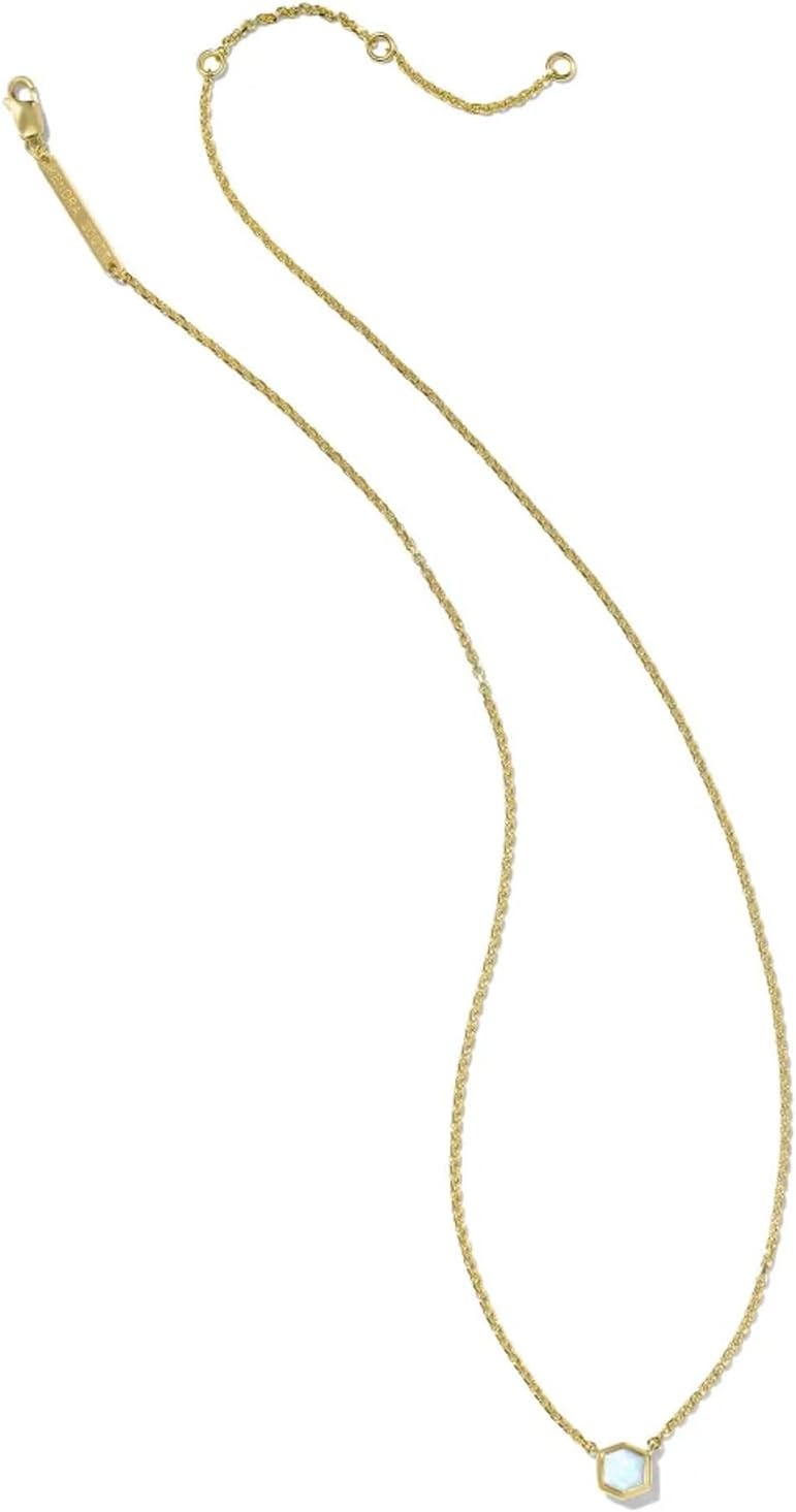 image:imageKendra Scott Davie Pendant Necklace 18k Gold Vermeil DemiFine Jewelry for Women Opal