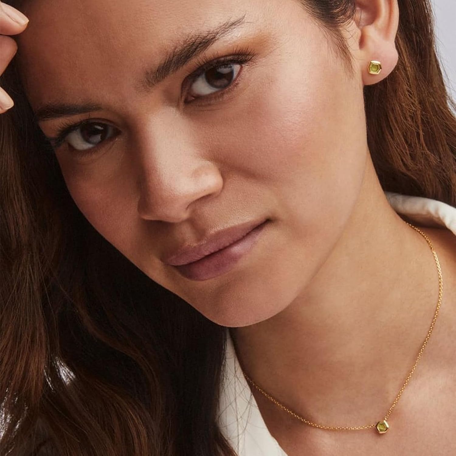 image:imageKendra Scott Davie Pendant Necklace18K GOLD VERMEIL GREEN PERIDOT