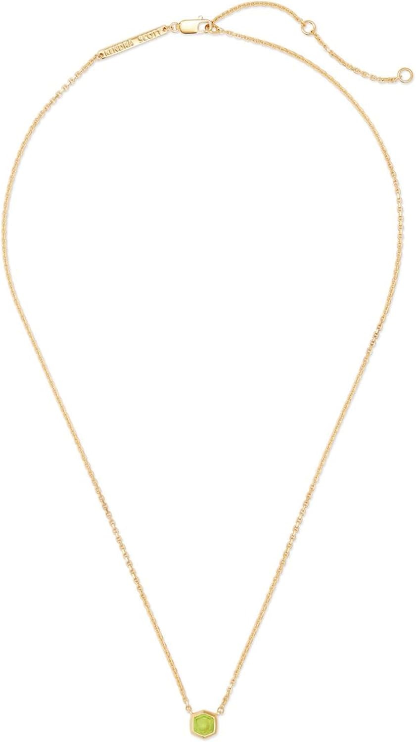 image:imageKendra Scott Davie Pendant Necklace18K GOLD VERMEIL GREEN PERIDOT