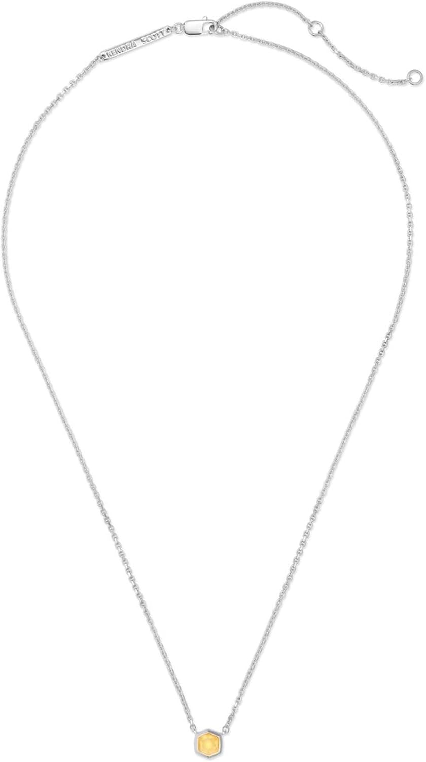 image:imageKendra Scott Davie Pendant NecklaceSTERLING SILVER LIGHT CITRINE