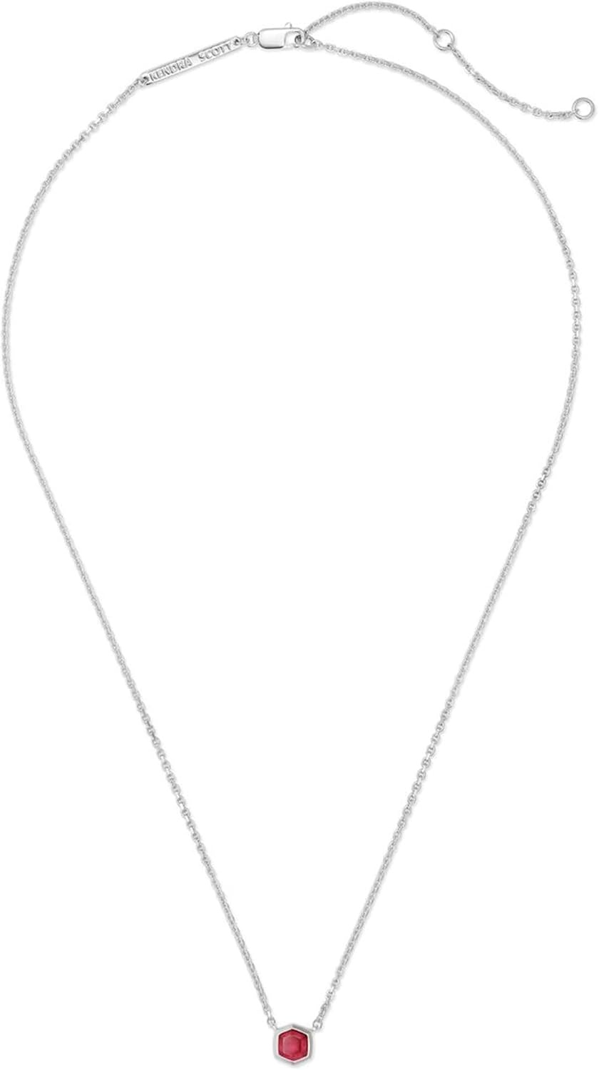 image:imageKendra Scott Davie Pendant NecklaceSTERLING SILVER RED GARNET