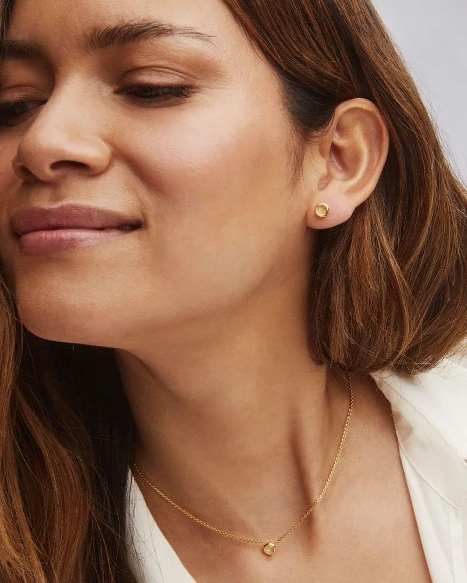 image:imageKendra Scott Davie Stud Earrings Fine Jewelry for Women18K GOLD VERMEIL LIGHT CITRINE