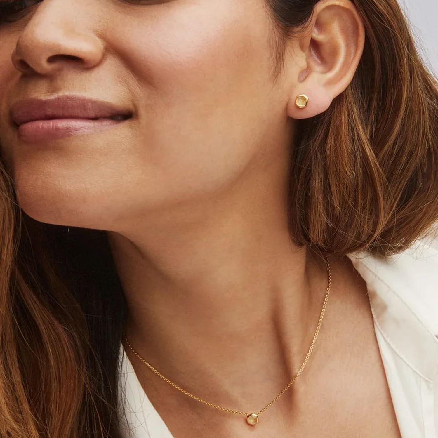 image:imageKendra Scott Davie Stud Earrings Fine Jewelry for Women18K GOLD VERMEIL LIGHT CITRINE
