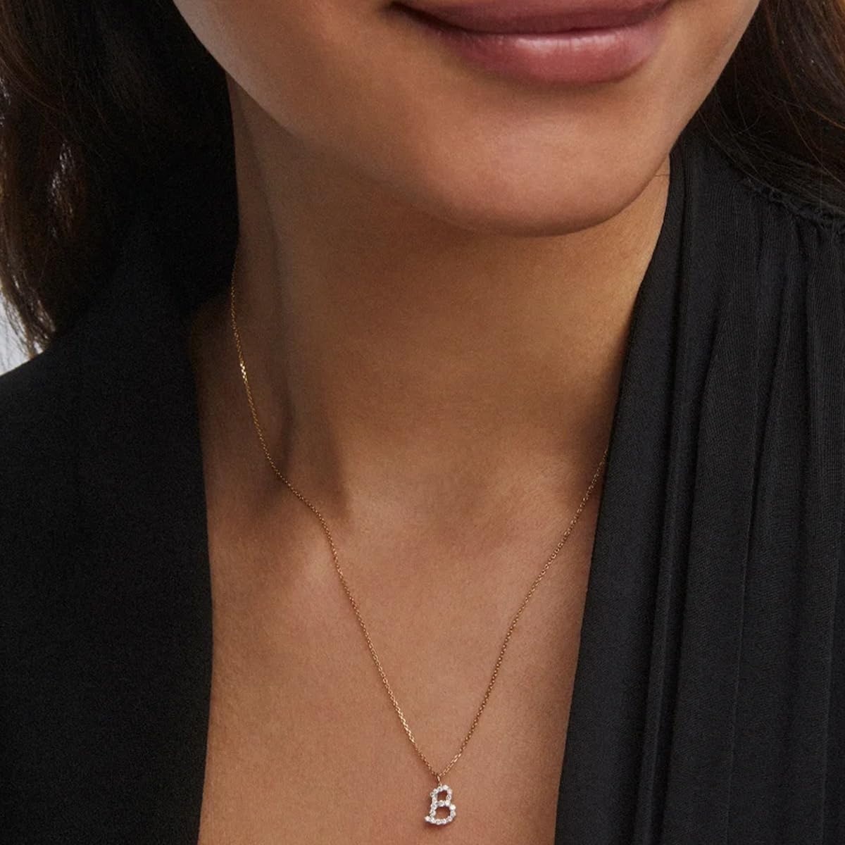 image:imageKendra Scott Diamond Letter AZ Pendant Necklace Fine Jewelry For WomenLETTER B