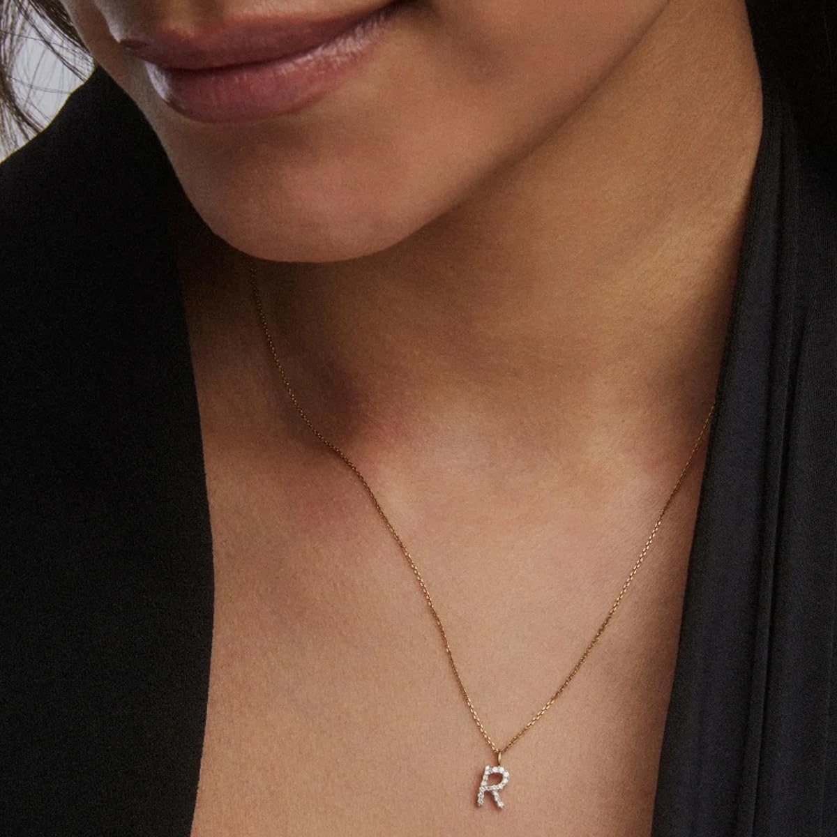 image:imageKendra Scott Diamond Letter AZ Pendant Necklace Fine Jewelry For WomenLETTER R