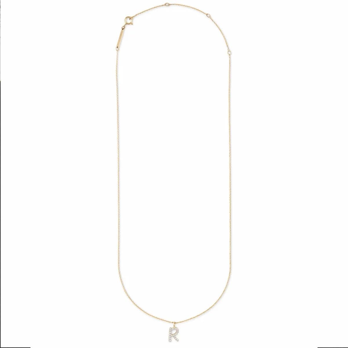 image:imageKendra Scott Diamond Letter AZ Pendant Necklace Fine Jewelry For WomenLETTER R