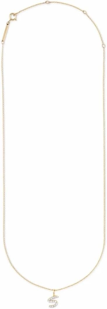 image:imageKendra Scott Diamond Letter AZ Pendant Necklace Fine Jewelry For WomenLETTER S