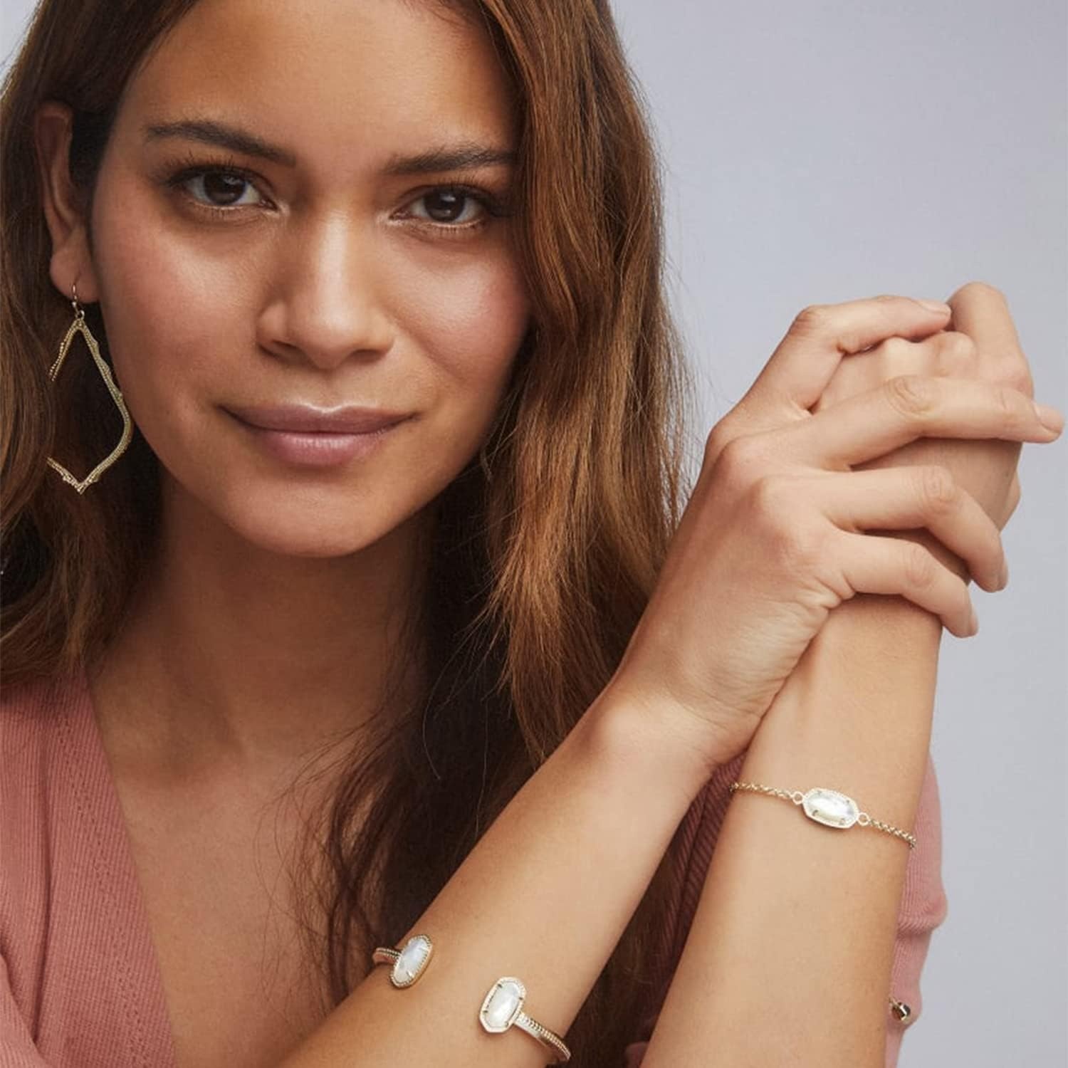 image:imageKendra Scott Elaina Adjustable Chain Bracelet for Women Fashion Jewelry GoldPlatedGOLD IVORY MOTHER OF PEARL