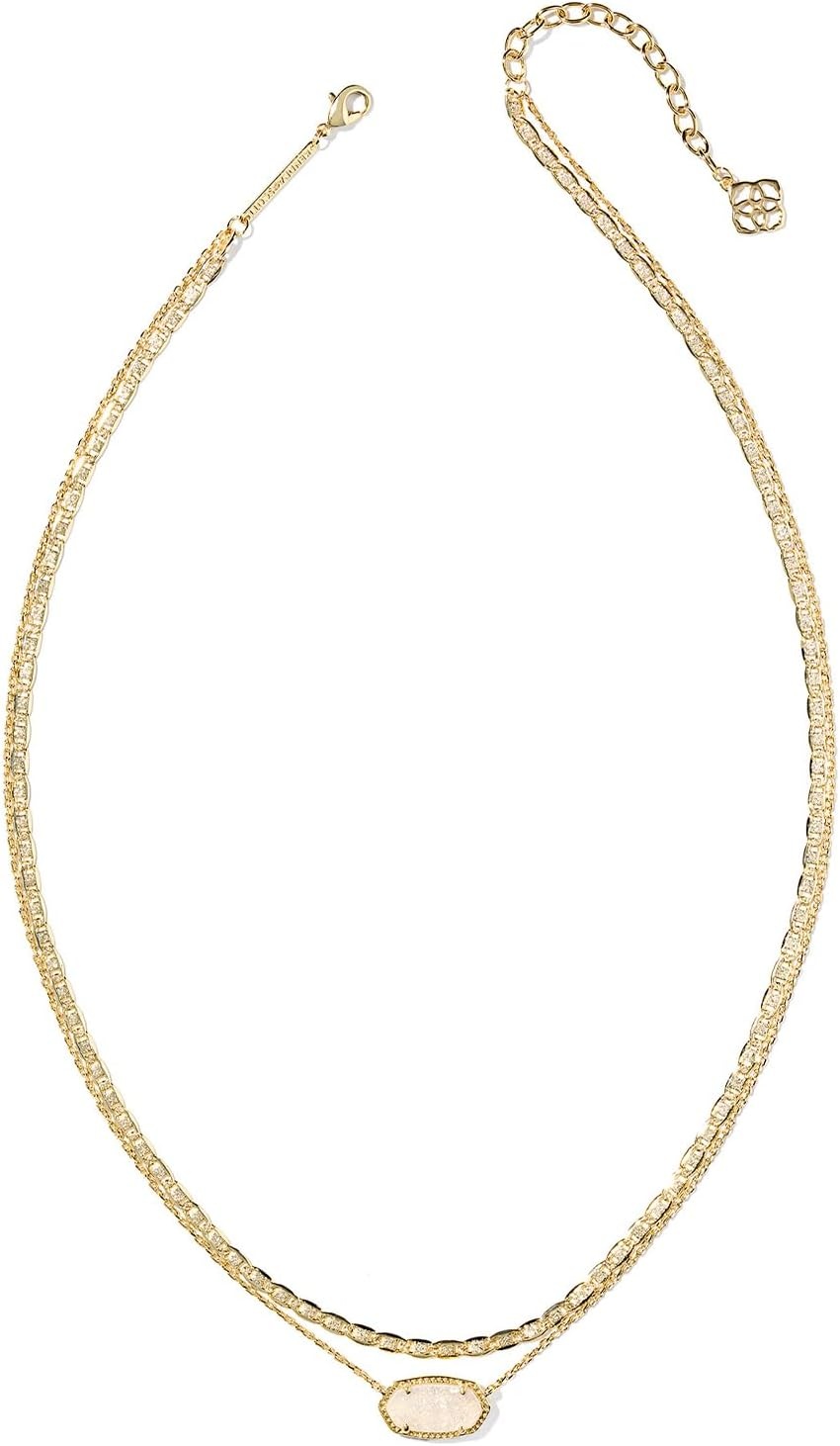 image:imageKendra Scott Elisa Multi Strand Necklace for Women Fashion JewelryGOLD IRIDESCENT DRUSY