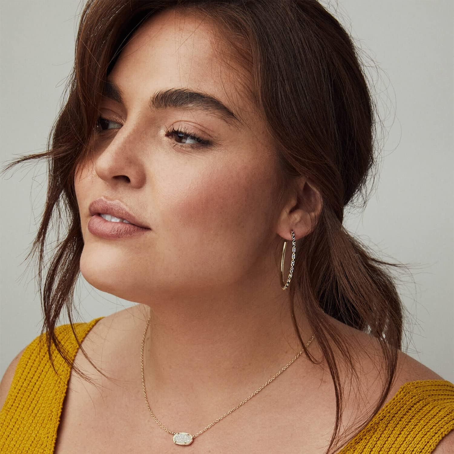 image:imageKendra Scott Elisa Pendant Necklace for Women Fashion Jewelry 14k GoldPlatedGOLD BLACK
