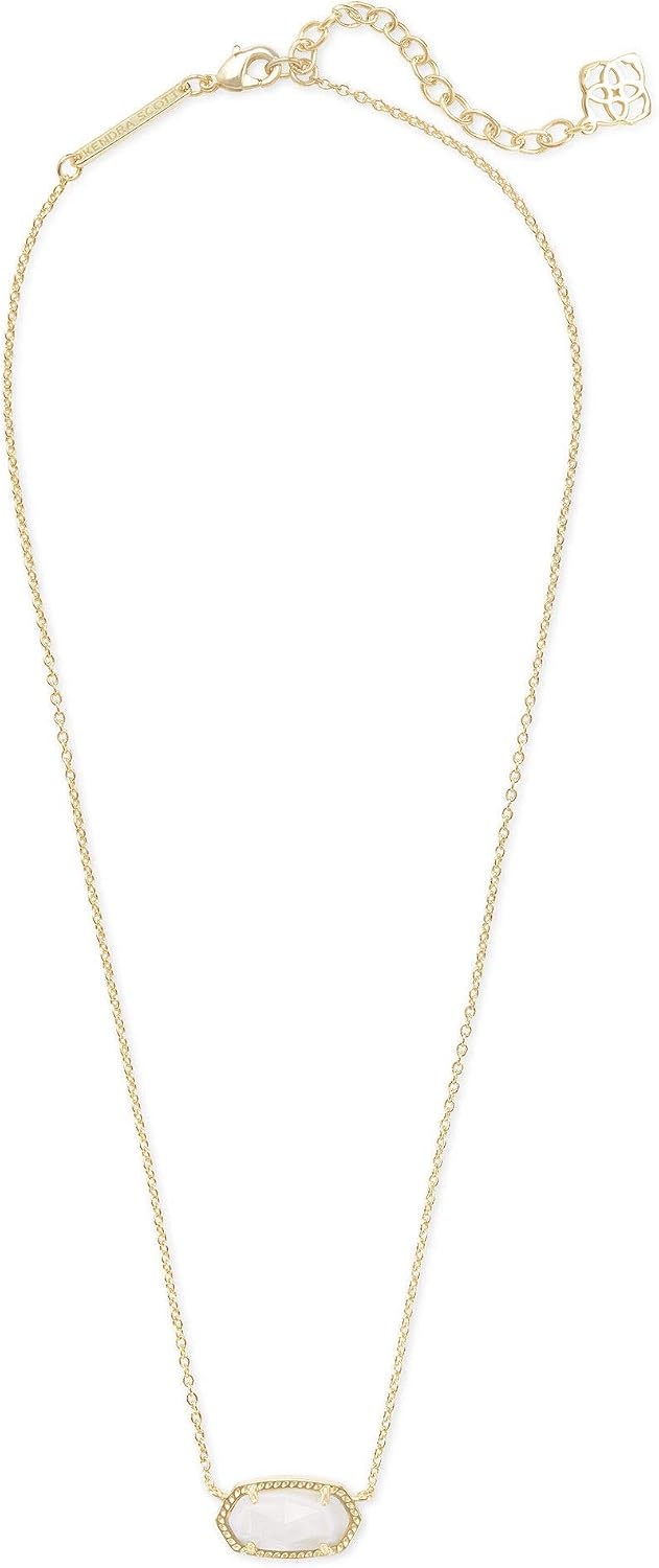 image:imageKendra Scott Elisa Pendant Necklace for Women Fashion Jewelry 14k GoldPlatedGOLD WHITE MOTHER OF PEARL