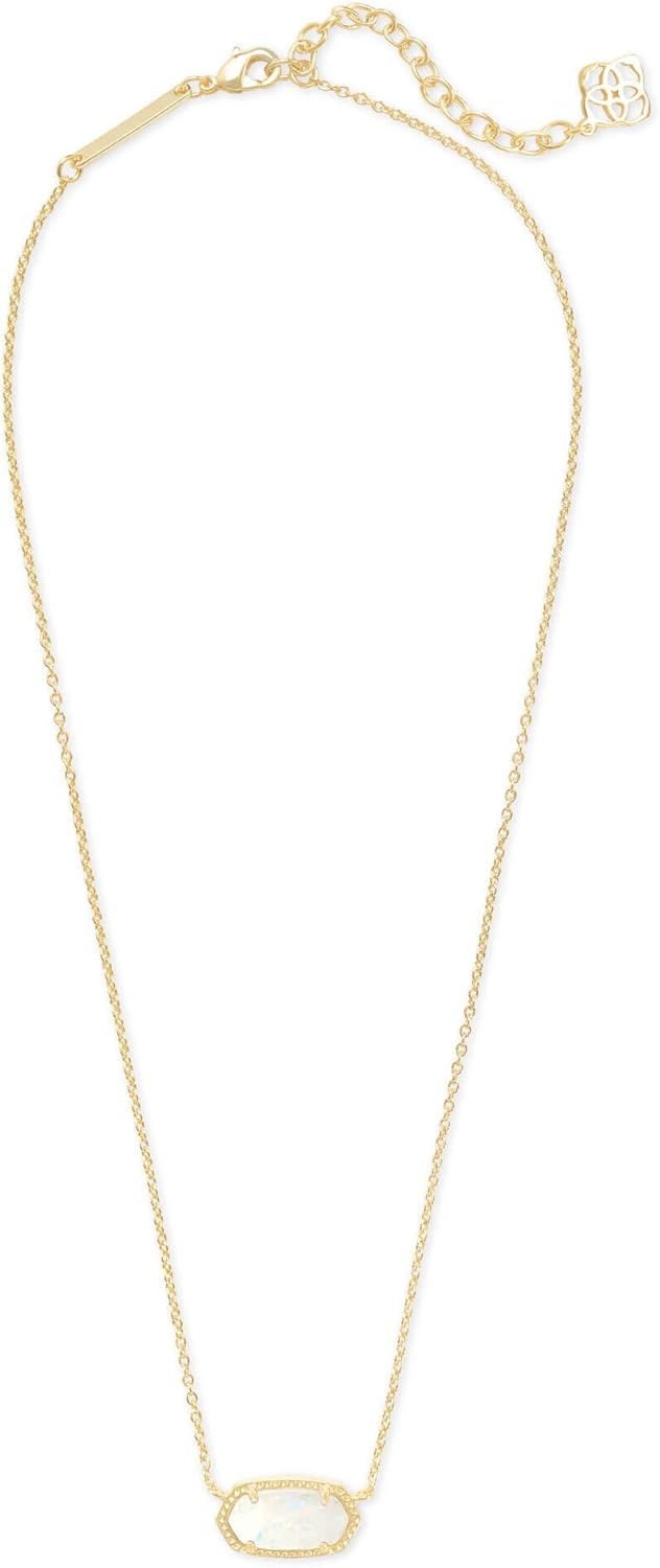 image:imageKendra Scott Elisa Pendant Necklace for Women Fashion Jewelry 14k GoldPlatedGOLD WHITE OPAL