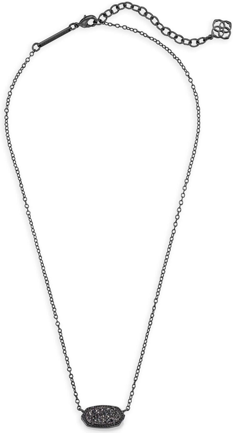 image:imageKendra Scott Elisa Pendant Necklace for Women Fashion Jewelry 14k GoldPlatedGUNMETAL BLACK DRUSY