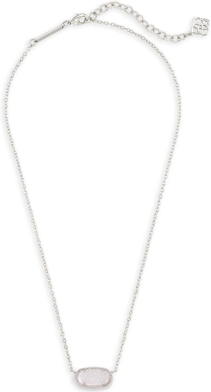 image:imageKendra Scott Elisa Pendant Necklace for Women Fashion Jewelry 14k GoldPlatedRHODIUM IRIDESCENT DRUSY