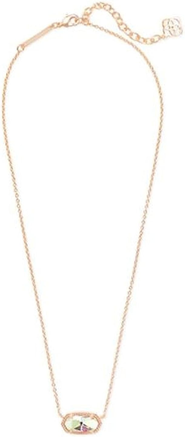 image:imageKendra Scott Elisa Pendant Necklace for Women Fashion Jewelry 14k GoldPlatedROSE GOLD DICHROIC GLASS