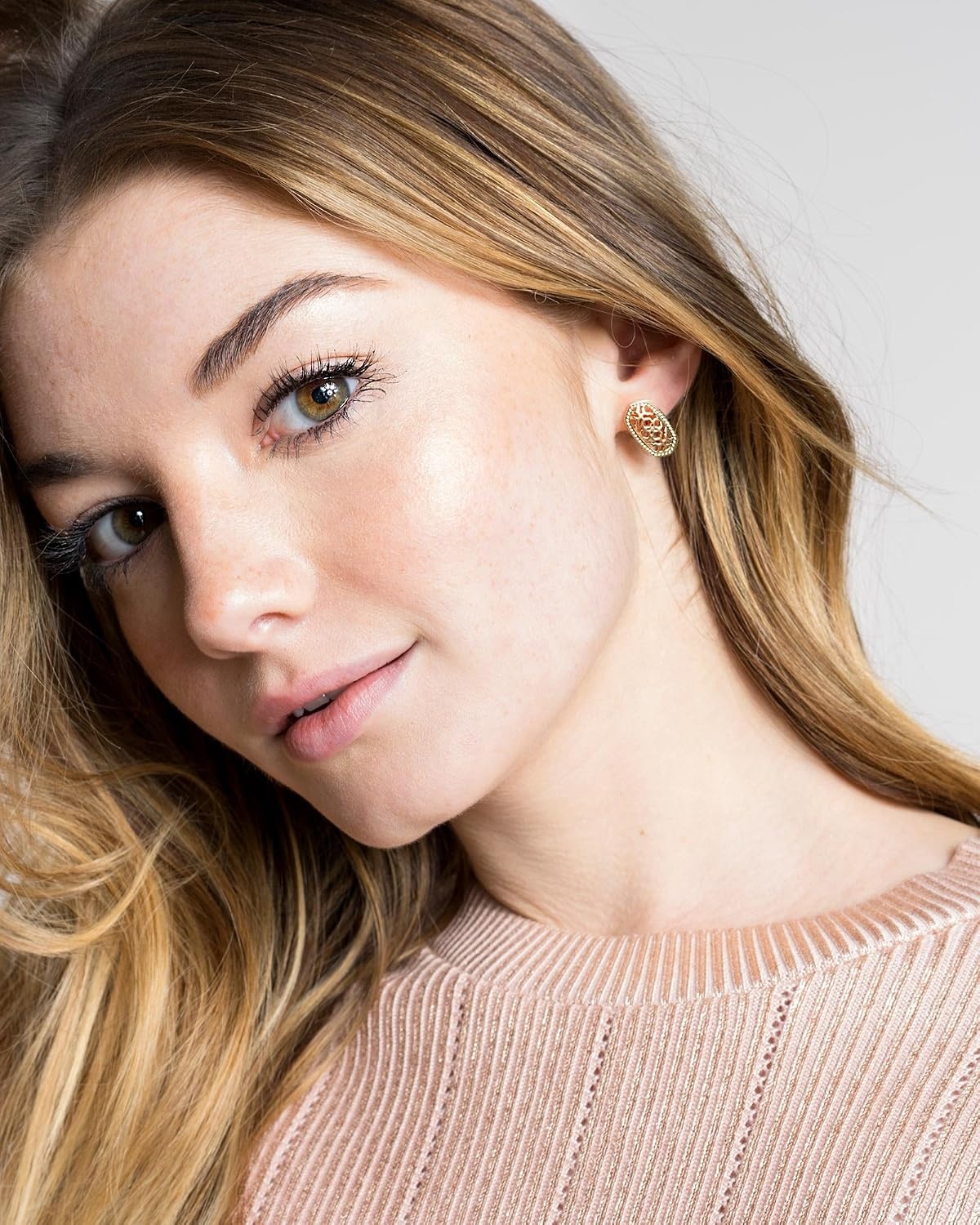 image:imageKendra Scott Ellie Stud Earrings for Women Fashion JewelryGold Gunmetal Filigree