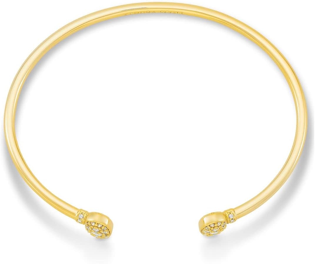 image:imageKendra Scott Grayson Crystal Cuff Bracelet Fashion Jewelry for WomenGOLD WHITE CUBIC ZIRCONIA