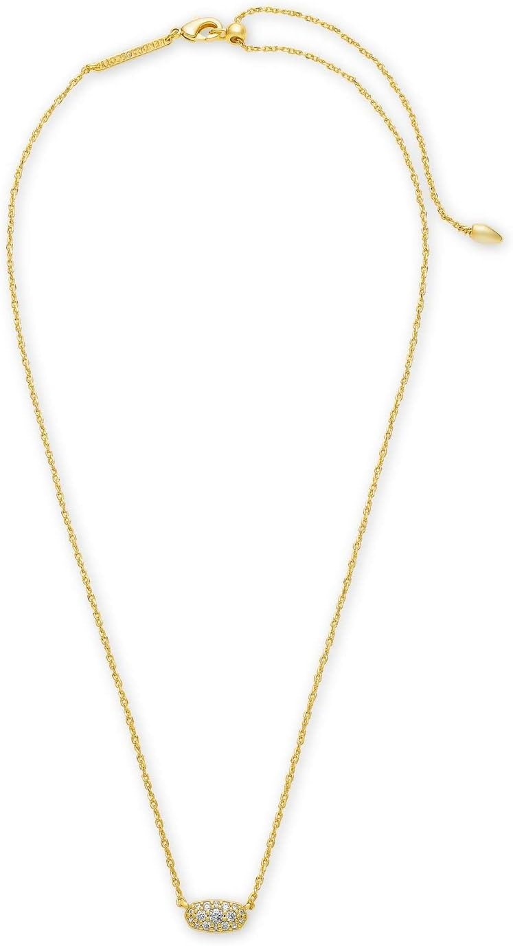image:imageKendra Scott Grayson Crystal Pendant Necklace Fashion Jewelry for WomenGOLD WHITE CUBIC ZIRCONIA