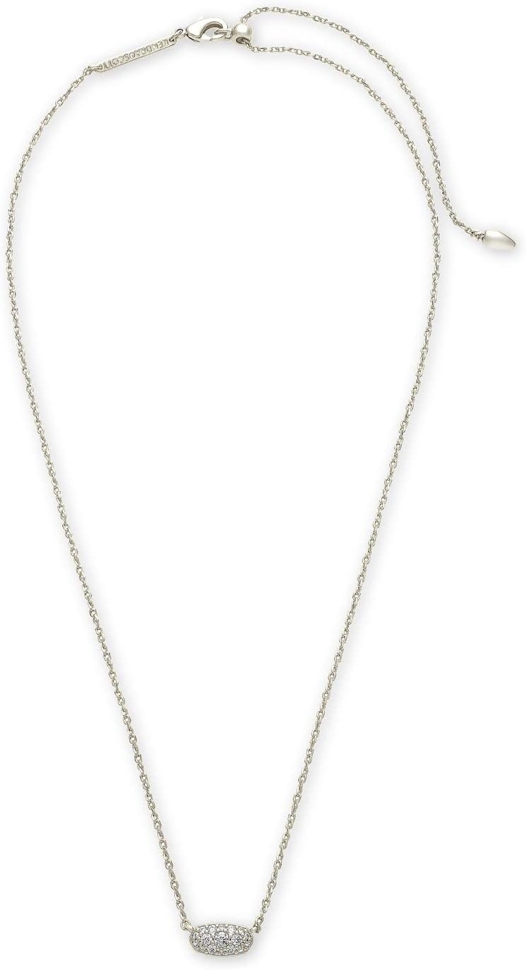 image:imageKendra Scott Grayson Crystal Pendant Necklace Fashion Jewelry for WomenRHODIUM WHITE CUBIC ZIRCONIA