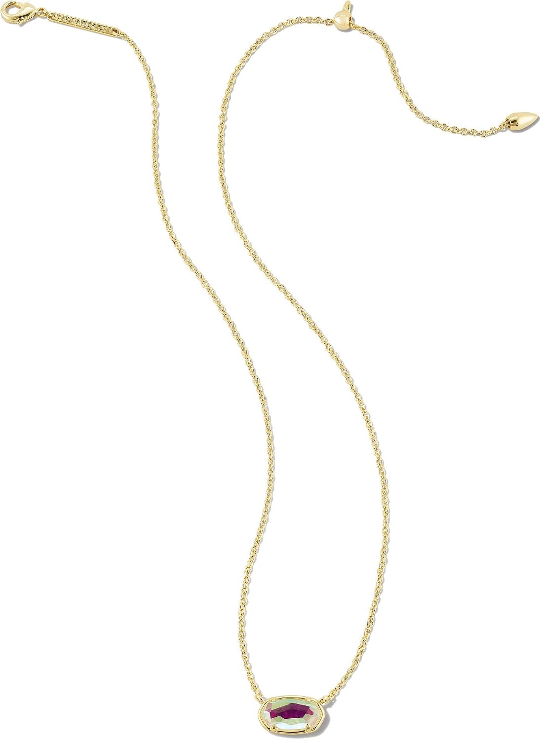 image:imageKendra Scott Grayson Stone Pendant Necklace in Dichroic Glass 14k GoldPlated Brass Fashion Jewelry for Women
