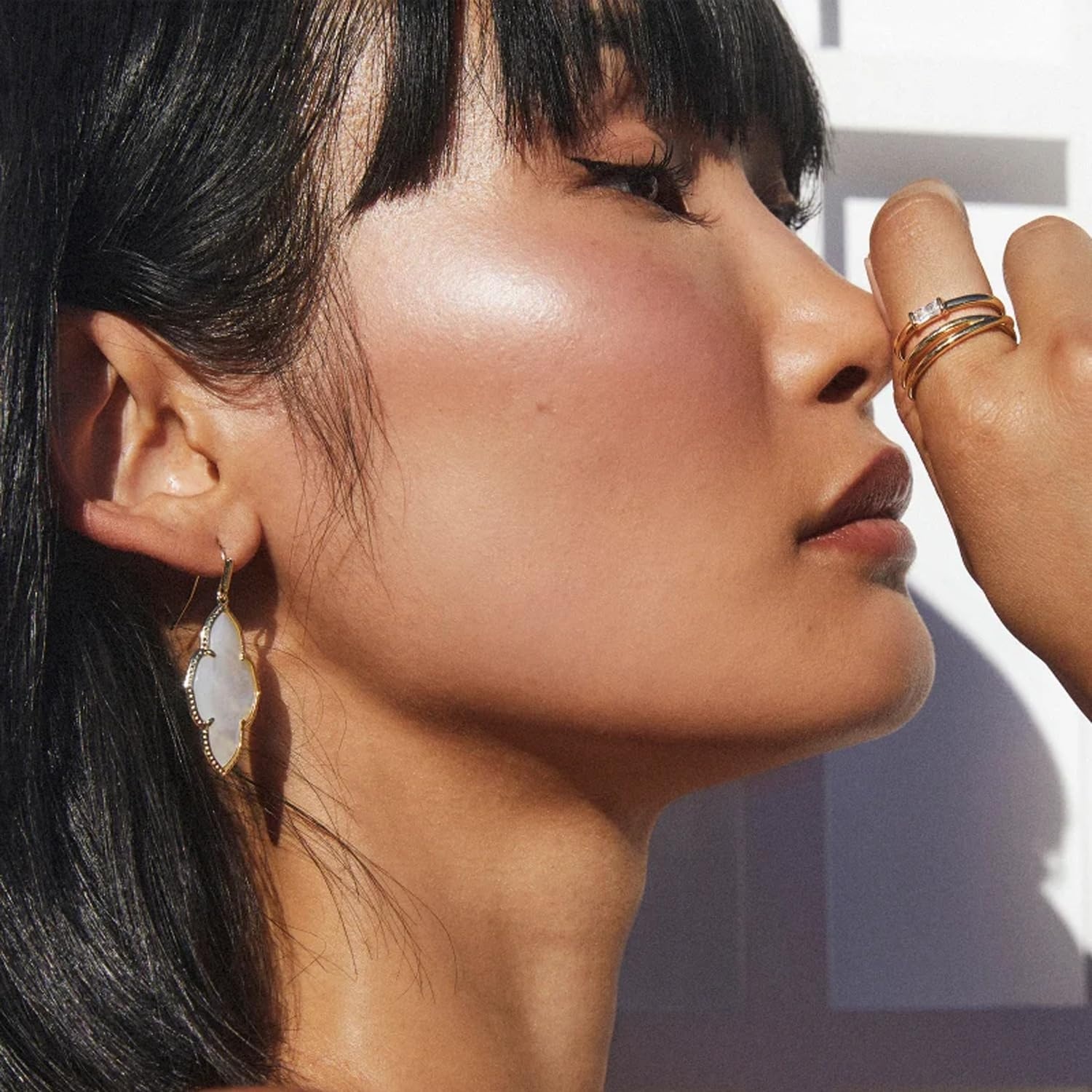 image:imageKendra Scott Juliette Band Ring Fashion Jewelry for WomenGOLD WHITE CRYSTAL