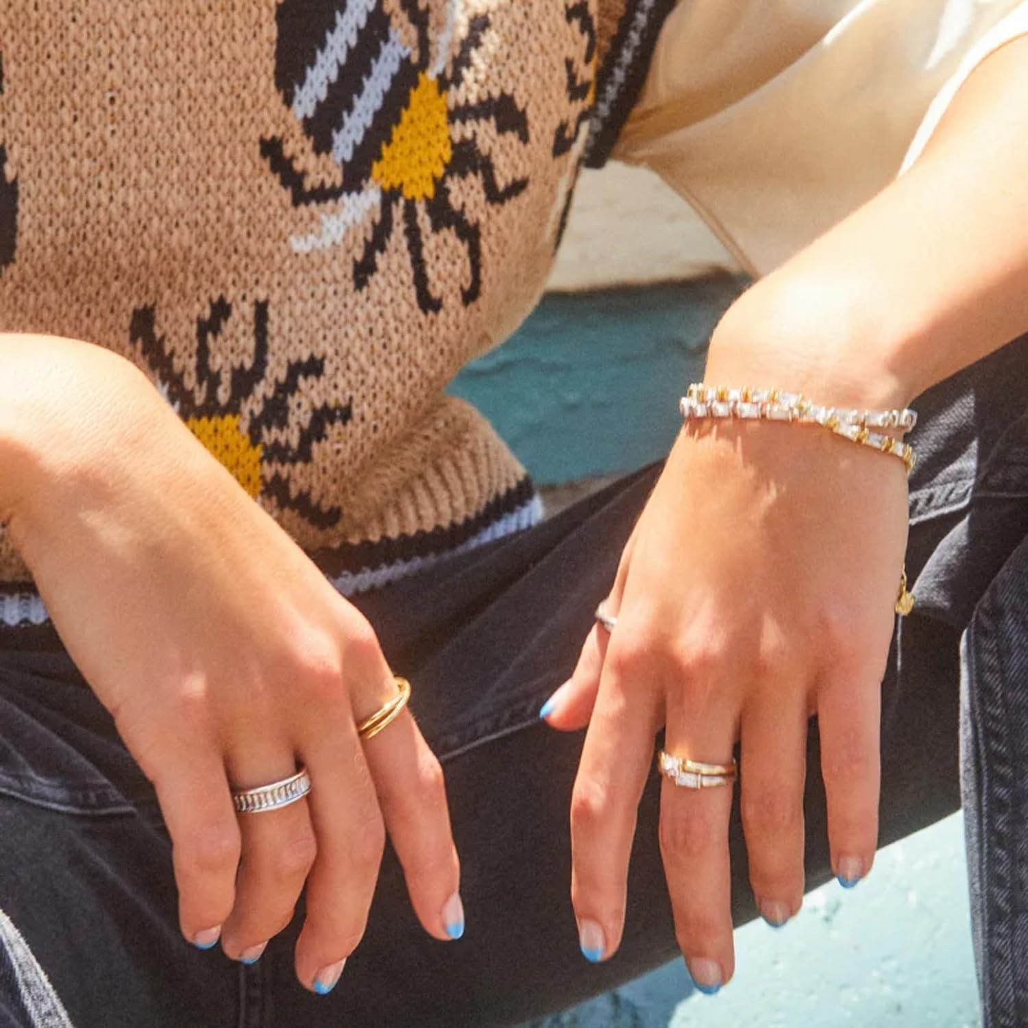 image:imageKendra Scott Juliette Band Ring Fashion Jewelry for WomenRHODIUM WHITE CRYSTAL