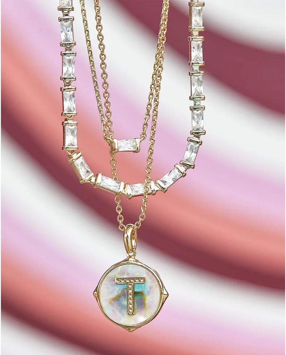 image:imageKendra Scott Juliette Necklace Fashion Jewelry for WomenGOLD WHITE CRYSTAL