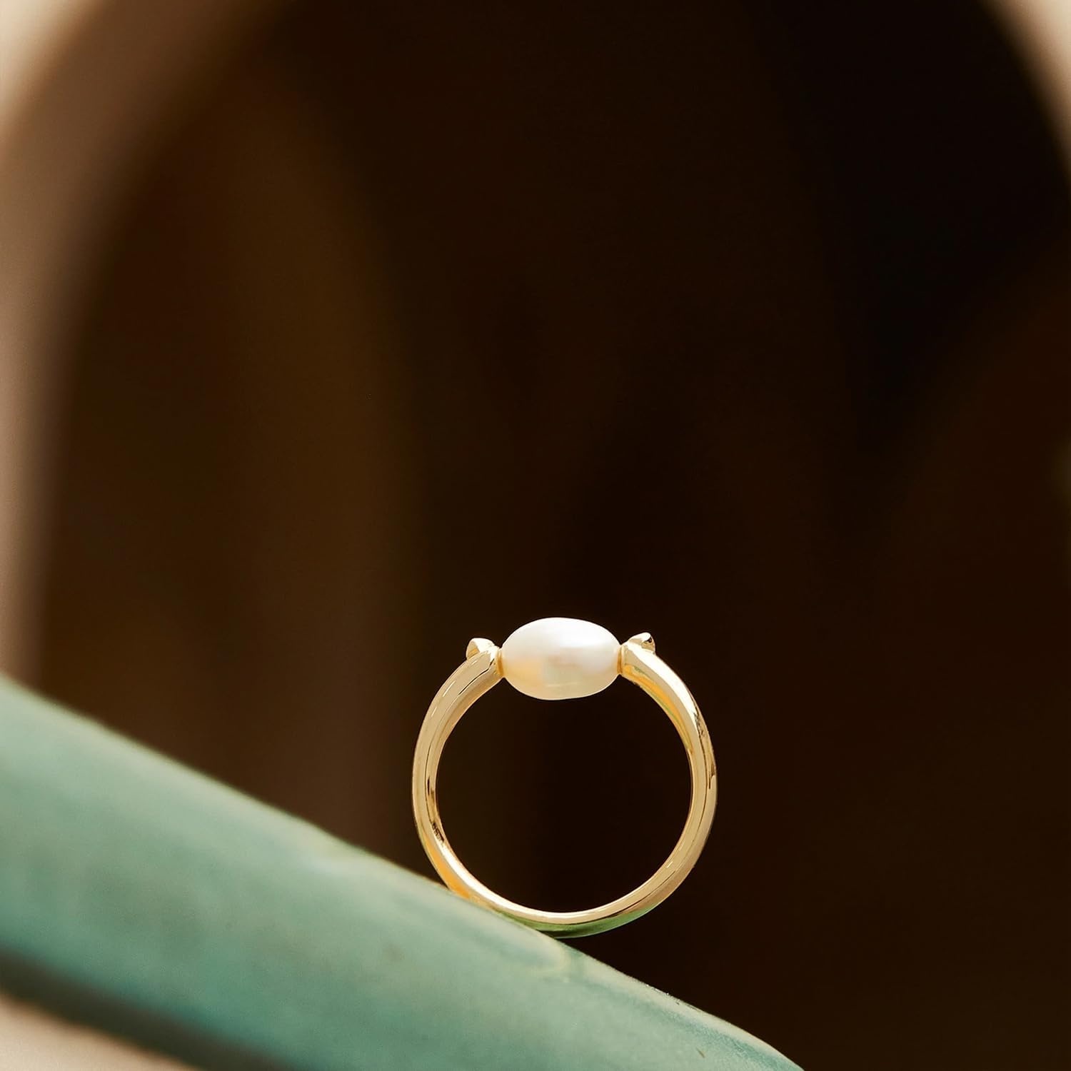 image:imageKendra Scott Leighton Pearl Band RingGOLD WHITE PEARL