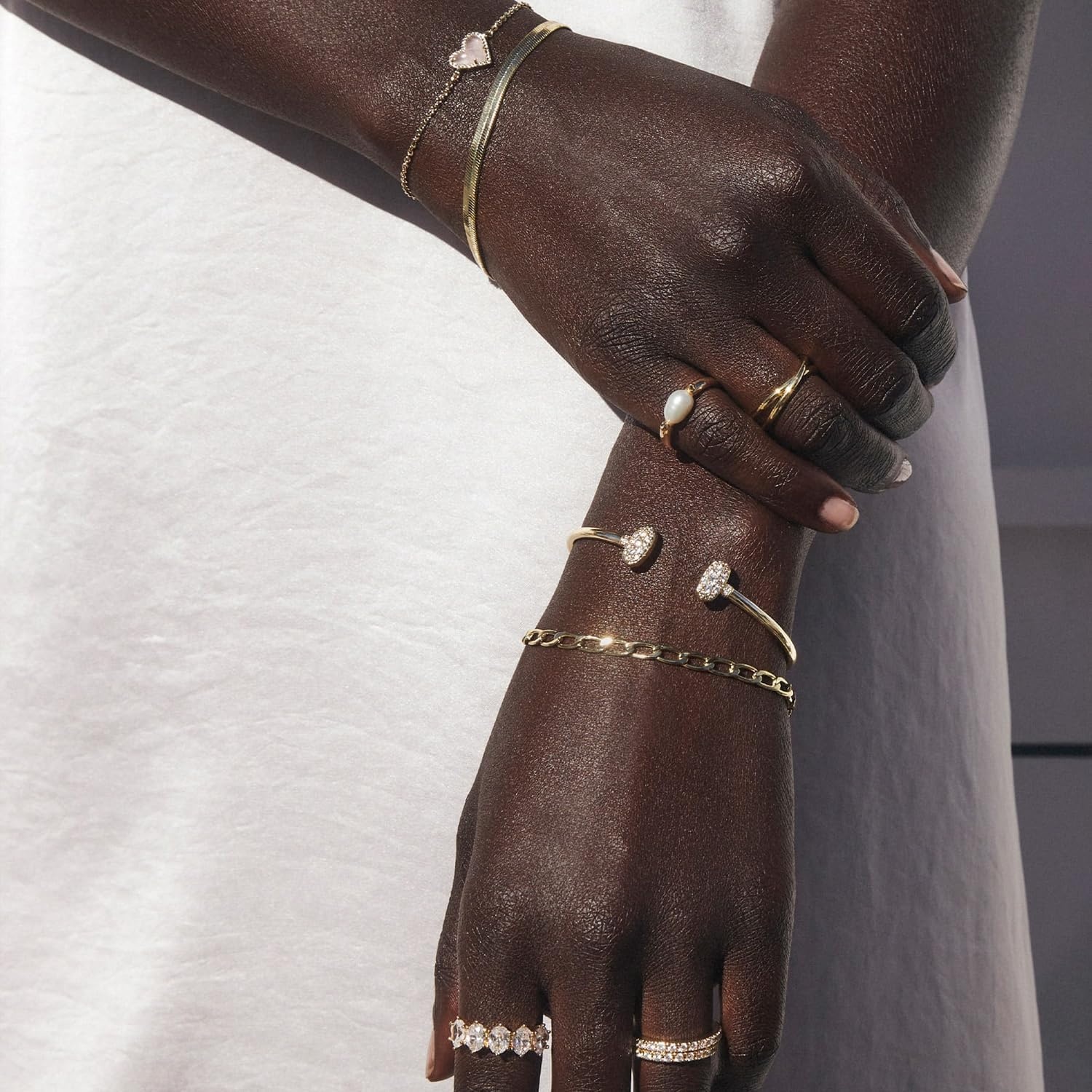 image:imageKendra Scott Leighton Pearl Band RingGOLD WHITE PEARL