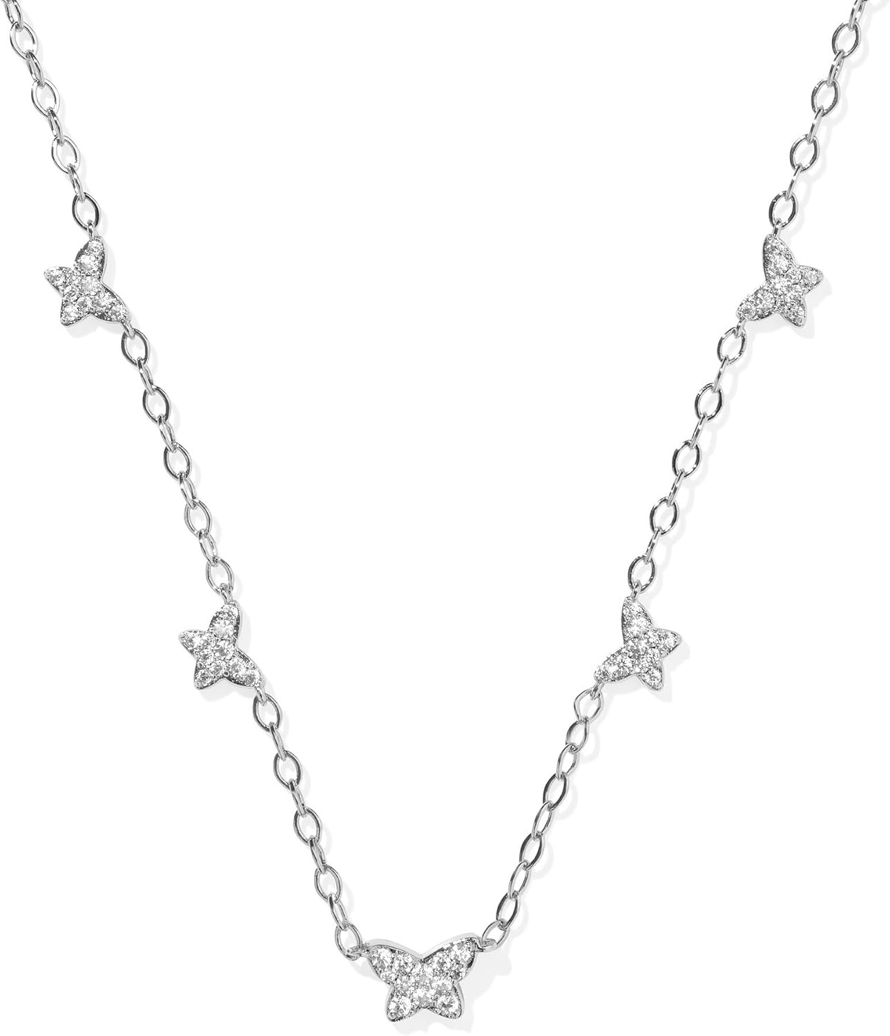 image:imageKendra Scott Lillia Crystal Strand Necklace Fashion Jewelry for WomenRHODIUM WHITE CRYSTAL