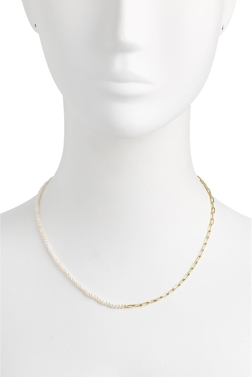 image:imageKendra Scott Markie Half Chain Necklace Fashion Jewelry for WomenGOLDFRESHWATER CULTURED PEARL