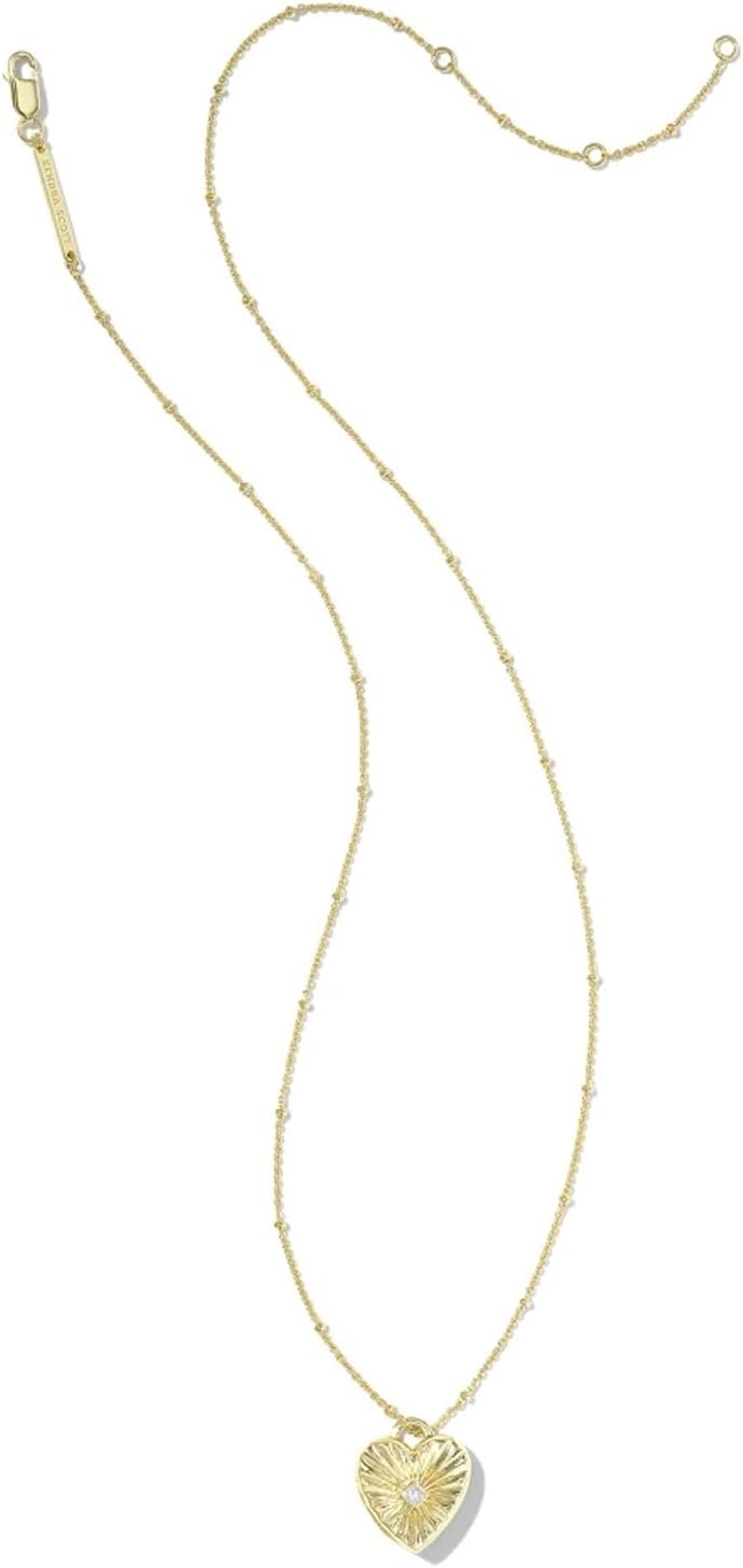 image:imageKendra Scott Meredith Charm Necklace 18k Gold Vermeil DemiFine Jewelry for Women White Topaz