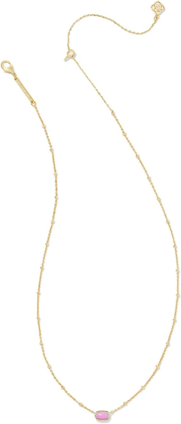 image:imageKendra Scott Mini Elisa 14k GoldPlated Satellite Short Pendant Necklace Fashion Jewelry for WomenGOLD FUCHSIA MAGNESITE