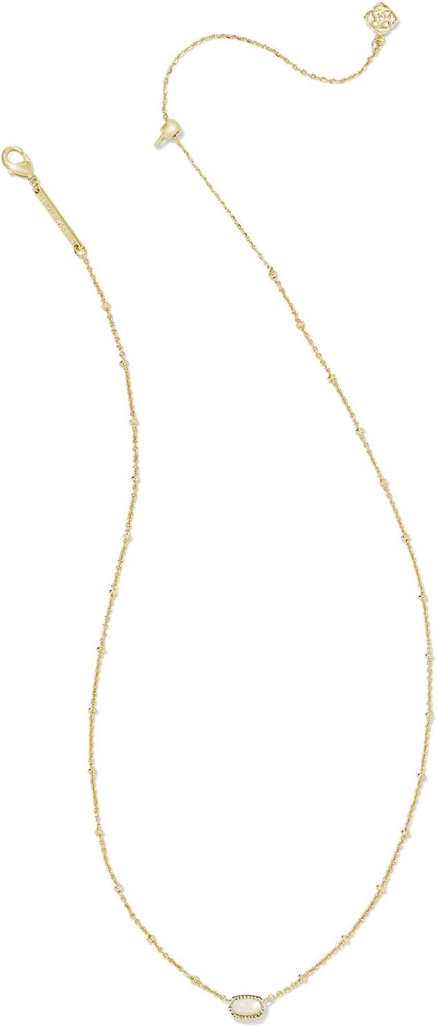 image:imageKendra Scott Mini Elisa 14k GoldPlated Satellite Short Pendant Necklace Fashion Jewelry for WomenGOLD IVORY MOTHER OF PEARL