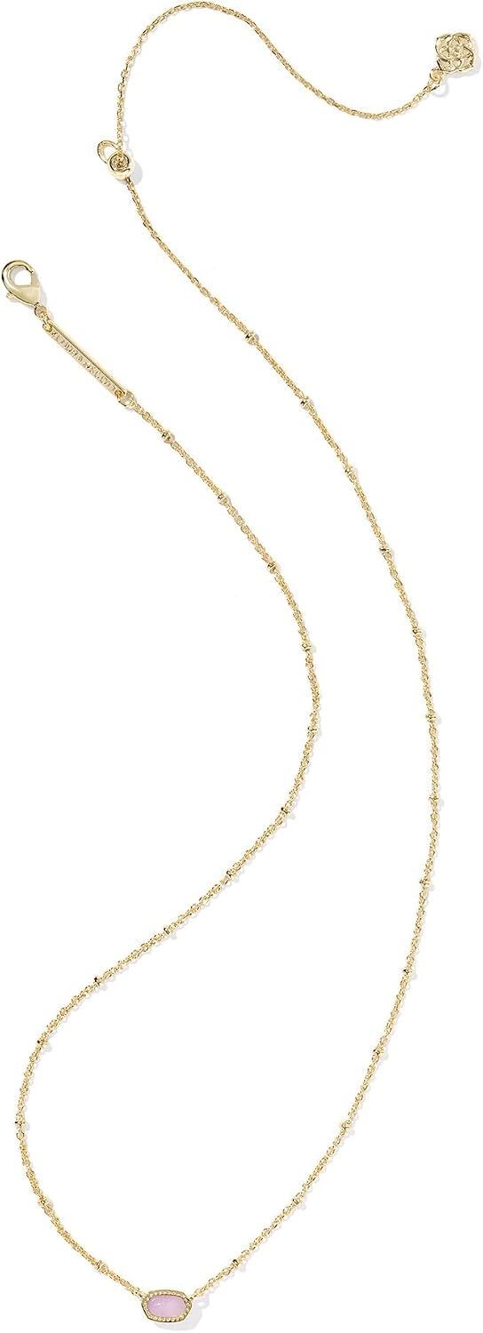 image:imageKendra Scott Mini Elisa 14k GoldPlated Satellite Short Pendant Necklace Fashion Jewelry for WomenGOLD PURPLE AMETHYST