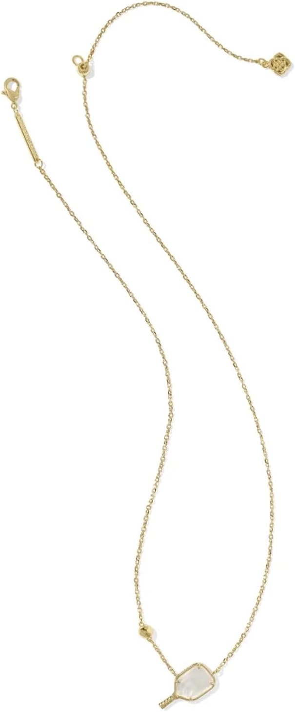 image:imageKendra Scott Pickleball Short Pendant Necklace Fashion Jewelry for WomenGOLD IVORY MOTHER OF PEARL