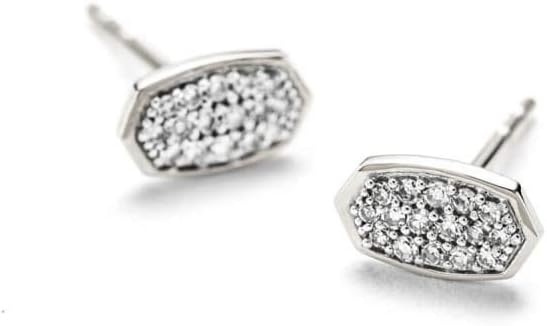 image:imageKendra Scott White Diamond Marisa Stud Earrings in 14k Gold Fine Jewelry for Women14K WHITE GOLD CRYSTAL CLEAR DIAMOND
