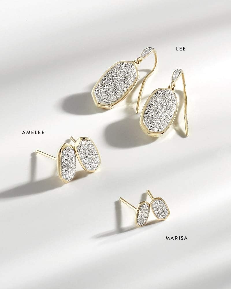 image:imageKendra Scott White Diamond Marisa Stud Earrings in 14k Gold Fine Jewelry for Women14K WHITE GOLD CRYSTAL CLEAR DIAMOND