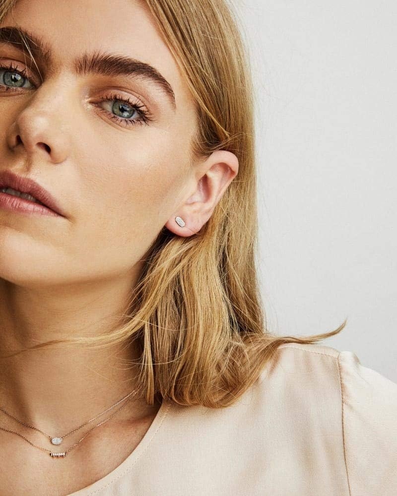 image:imageKendra Scott White Diamond Marisa Stud Earrings in 14k Gold Fine Jewelry for Women14K YELLOW GOLD CRYSTAL CLEAR DIAMOND