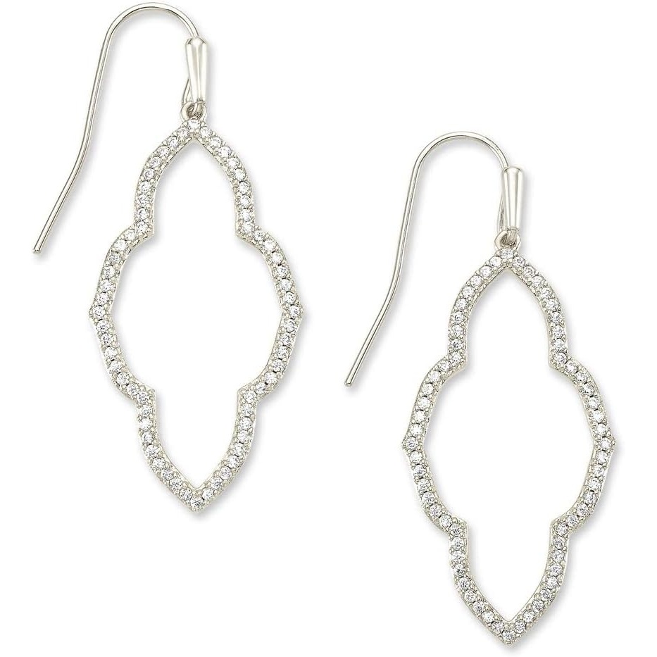 image:imageKendra Scott Abbie Small Open Frame Earring Fashion Jewelry for WomenRHODIUM