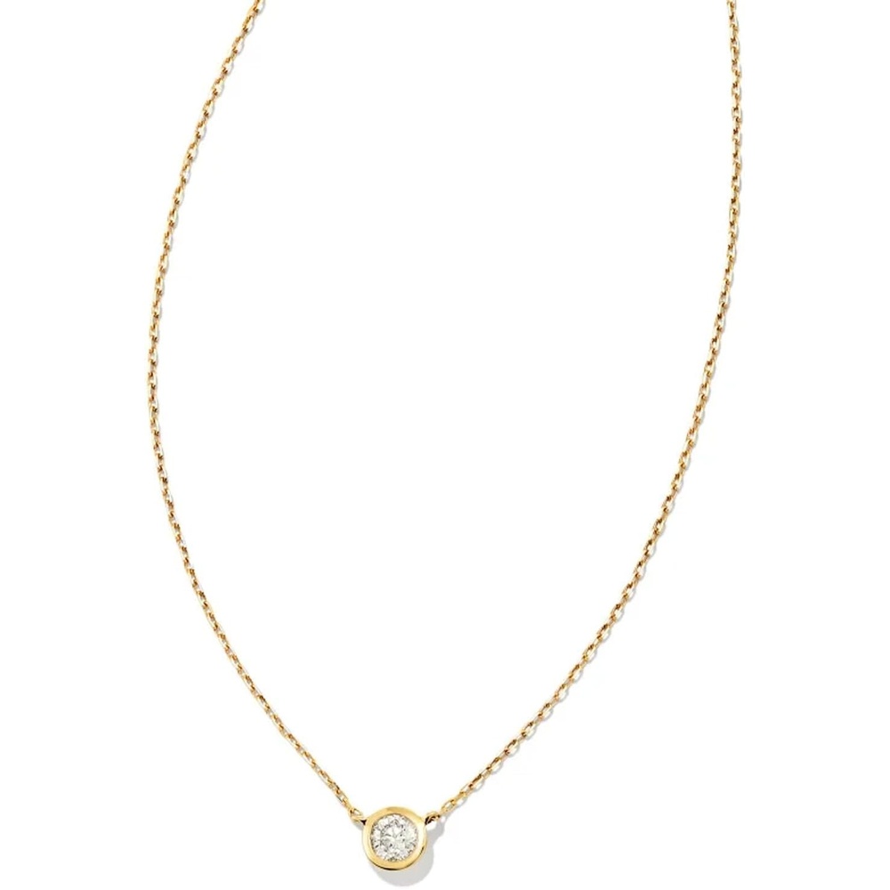 image:imageKendra Scott Audrey Pendant Necklace 15C 18k Yellow Gold White Diamond